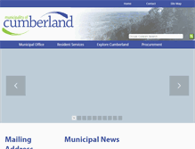 Tablet Screenshot of cumberlandcounty.ns.ca
